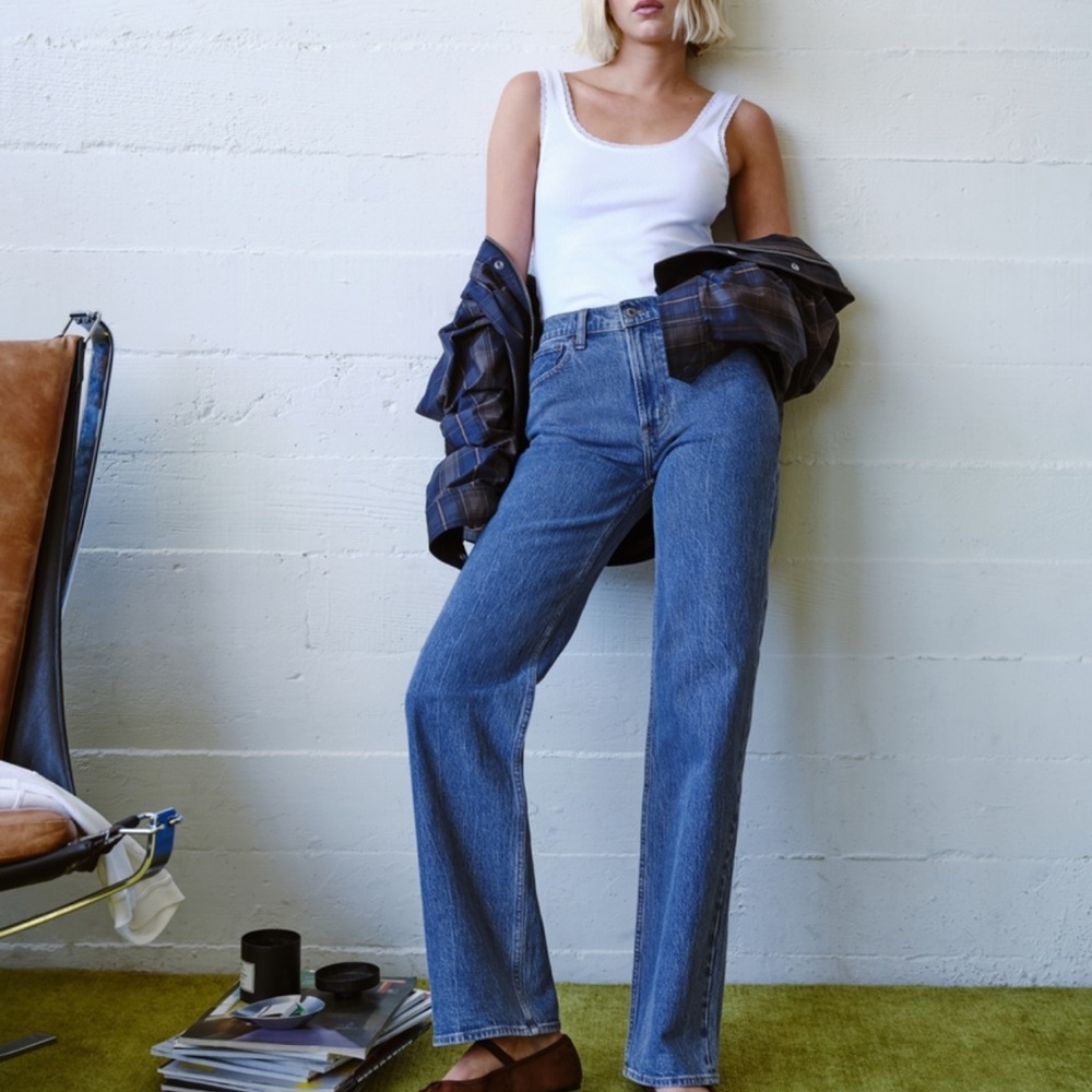 Abercrombie High Rise Relaxed Jeans